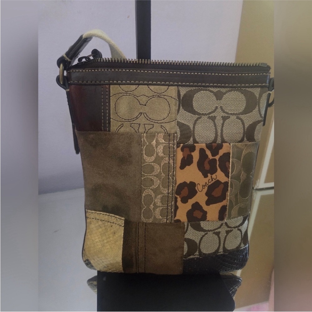 Coach Multicolor Patchwork Crossbody Bag - image 1